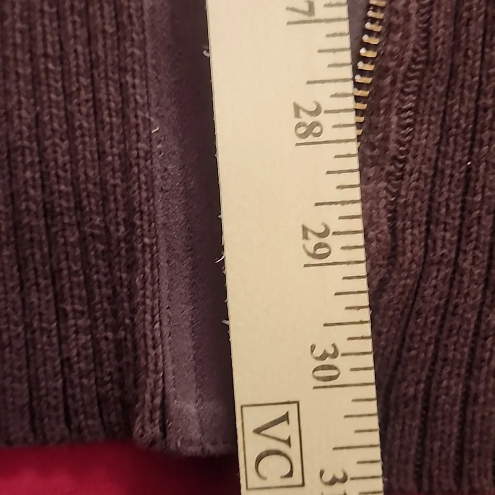JONES NY SWEATER JACKET DEEP BROWN FULL ZIP - SUPER WARM 3X - Picture 10 of 12